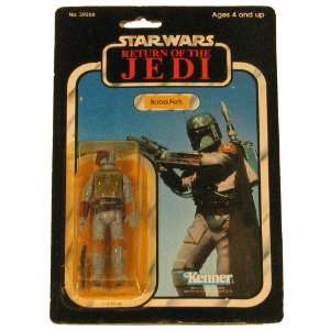 Star Wars Return of the Jedi Vintage Boba Fett Action Figure on Rare 
