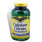 Calcium Citrate Vitamin D 630 mg 300 Tabs Spring Valley
