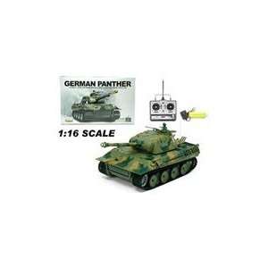  1/16 SCALE REMOTE CONTROL GERMAN PANTHER TANK SHOOTS 