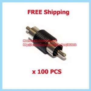   coupler joiner male to male rca adapter audio connector Electronics