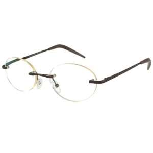  ComputerEyed Reading Glasses   Oval Rimless / Oval Rimless 