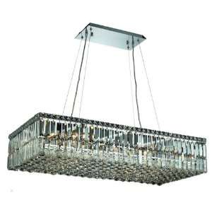 Ibiza Design 16 Light Rectangular 36 Adjustable Pendant Chandelier 