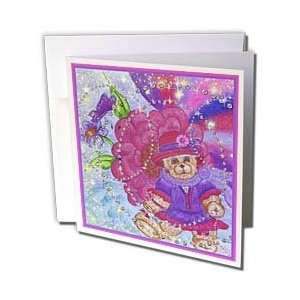   Red Hat Art   Grandmas Teddy Bear   Greeting Cards 6 Greeting Cards