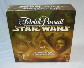 STAR WARS Trivial Pursuit Classic TRILOGY Collectors Edition BOARD 