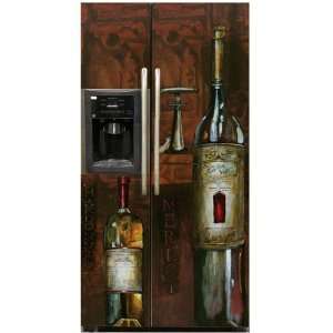  Appliance Art Old World Wine Refrigerator Magnet Cover SXS 