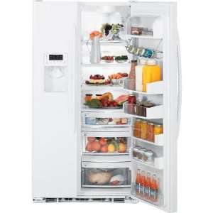   24.6 Cu. Ft. White Freestanding Side By Side Refrigerator Appliances