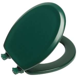   Toilet Seat with Easy Clean Hinges, Round, Rain Forest Home