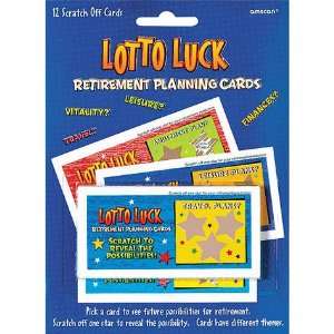  12 ct Retirement Planning Scratch off Lotto Luck Cards 
