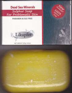 Sulfur & Dead Sea Salt Psoriasis Acne Seborrhea Soap  