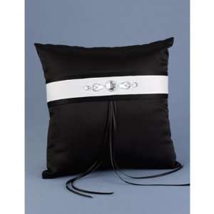  Glitz and Glam Black Ring Pillow 