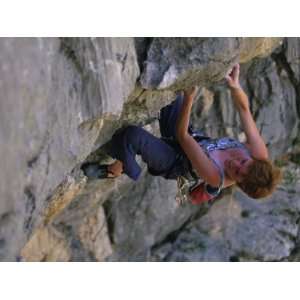 Woman Rock Climbing in Paklenica National Park, Croatia 