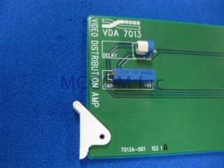This auction is for a Ross VDA 7013 Video Distribution Amplifer Module 