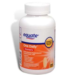 Equate   Womens One Daily Multivitamin, 200 Tablets  