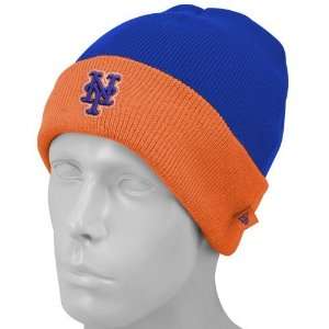  New Era New York Mets Royal Blue Foldover Knit Beanie Cap 
