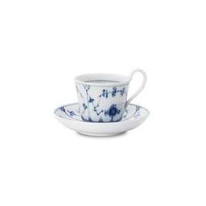 Royal Copenhagen Blue Fluted Plain Tea Cup and Saucer   High Hdl Sm 