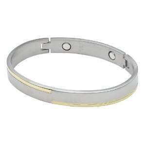  Sabona Stainless Steel Duet Magnetic Bracelet, Size M 