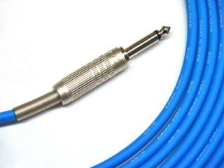   Cable, shown here with blue jacket and Canare F 15 TS Phone Plug