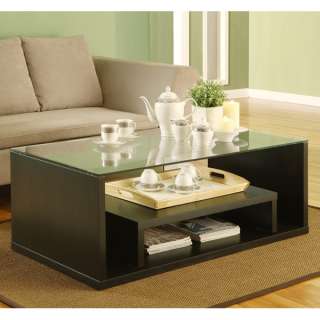 48 inch Coffee Table with Glass Top  