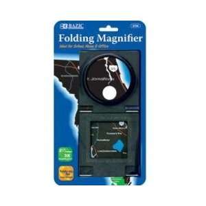  BAZIC 2.5 Folding 3x Magnifying Glass Case Pack 24 