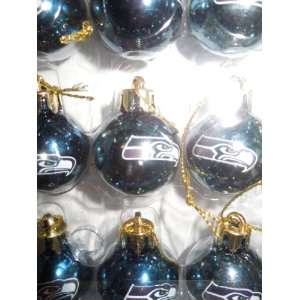  Seattle Seahawks Mini Ornament 12 Pack (Appx 1 