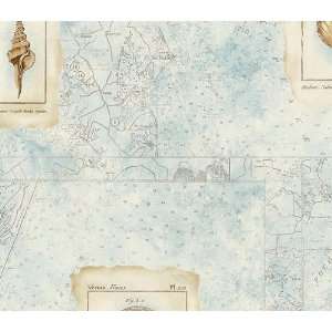  Blue Seashell Map Wallpaper
