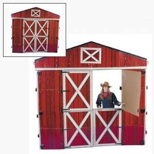  Large 3D Red Barn Stand Up   Party Decorations & Stand Ups 
