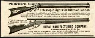 1888 Advertisement for Pierces Telescopic Sights for Rifles or Cannon