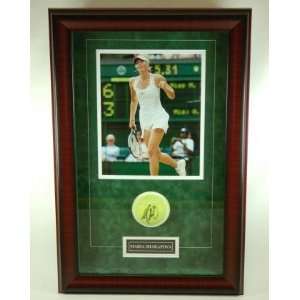  Maria Sharapova Autographed/Framed Tennis Ball Shadowbox 