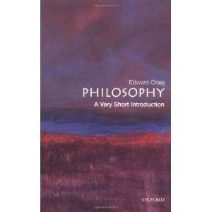   Philosophy A Very Short Introduction [Paperback] Edward Craig Books