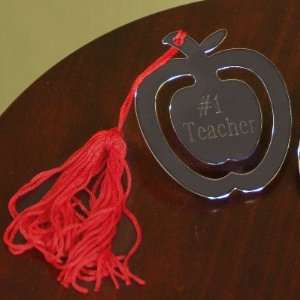  Silver Plated Apple Bookmark