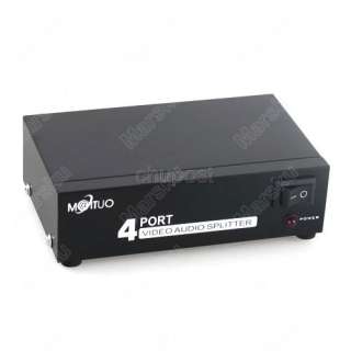 Port 3 RCA AV Audio Video TV DVD Splitter Switch Box  