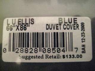 RALPH LAUREN NWT $133 Twin Duvet Comforter Cover Blue University Home 