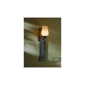    10 ZW303 Gallery 1 Light Wall Sconce in Black with Soft Amber glass