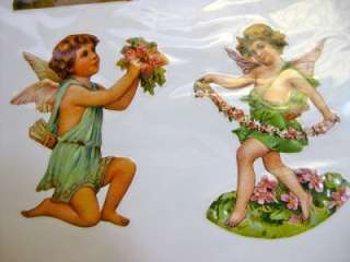 Victorian Angel Cherub Die Cut Stickers Seals Sheet BRAND NEW  