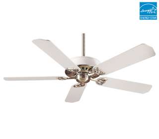 HUNTER 54 PARAMOUNT XP WHITE/NICKEL Ceiling Fan 23251  