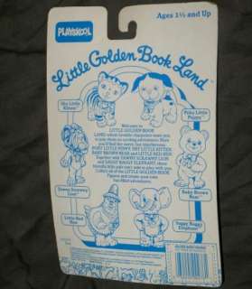 Vtg Little Golden Book Playskool Baby Brown Bear Toy 80s Sealed Figure 