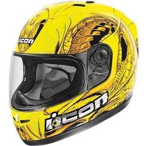  Icon Alliance SSR Speedfreak Helmet   2009   Medium/Yellow 