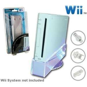 New Nintendo Wii Lighting Stand W/ Cooling Fan Blue LED 