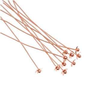  Beadalon Copper Plated Star Ball Head Pins   24 Gauge   2 