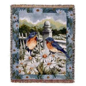  Bluebird Summer Tapestry Throw or Pillow