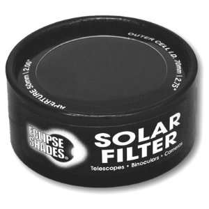 com Solar Filter 70mm/2.75   Black Polymer   Binoculars, Telescopes 