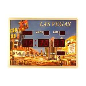    Las Vegas Digital LED Calendar Clock SS 08481