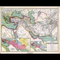 1903 maps ANTIQUE WORLD ATLAS old treasure Kiepert A31  