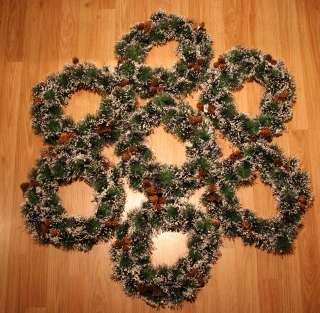   Covered Real Pine Cones 13 Christmas Wreaths Decorations NEW  