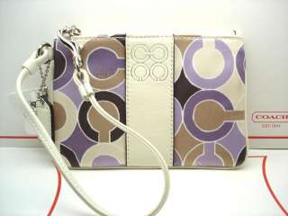 New COACH Julia Opt Art Wristlet Bag Purse   44507  