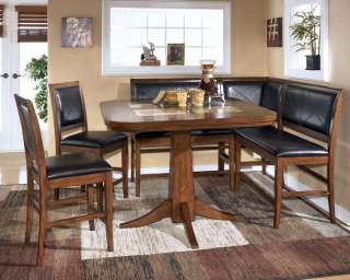   SQUARE COUNTER HEIGHT DINING ROOM TABLE CHAIRS SET FURNITURE  