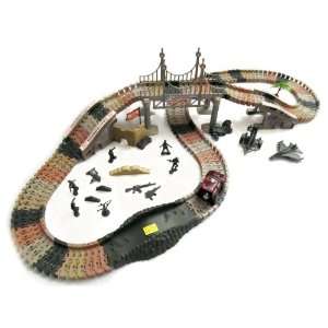   Assembly Track Set with Army Men & Vehicles Playset Toys & Games