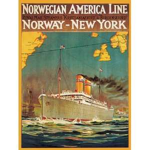 York Ocean Transatlantic Steamers Sailboat Steamboat Boat Ship Travel 