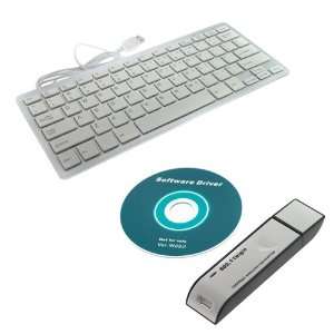   USB Wireless Network LAN Adapter + USB 2.0 Mini Keyboard (78 Key
