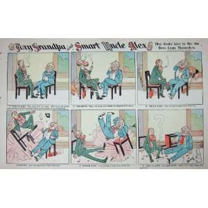  Foxy Grandpa Cartoon 1903 Uncle Alex Broken Chair